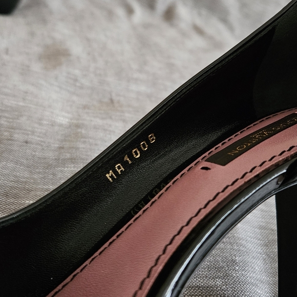 Louis Vuitton Patent Leather Open-Toe Luxury Pump Heels Size 7.5 US (Worn 2x) - Picture 13 of 16